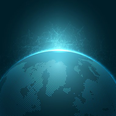 Modern ağ vektör illüstrasyon