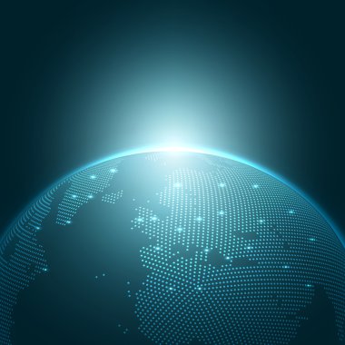 Modern dünya vektör çizim