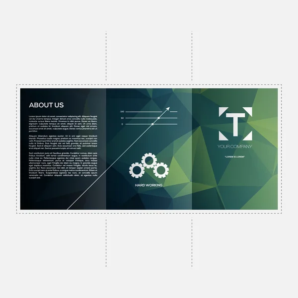 Abstracte business brochure sjabloon — Stockvector