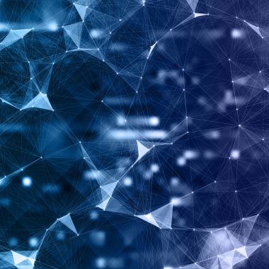 Soyut Mesh arka plan, yapay zeka