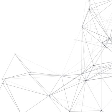 Geometrik siyah beyaz poligonal yapısı