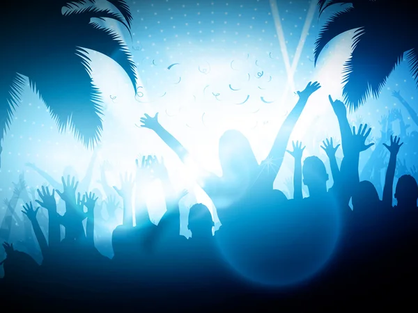 Party People sur la plage — Image vectorielle