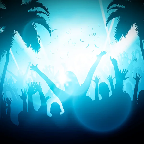 Party People sur la plage — Image vectorielle