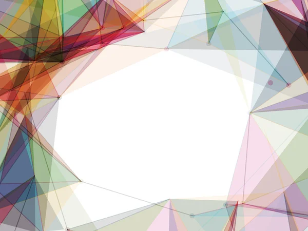 Fond coloré de cadre de formes de maille — Image vectorielle