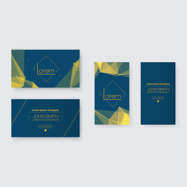 Абстрактный набор шаблонов визитных карточек
