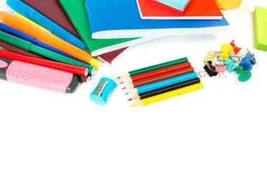 beyaz izole Kırtasiye