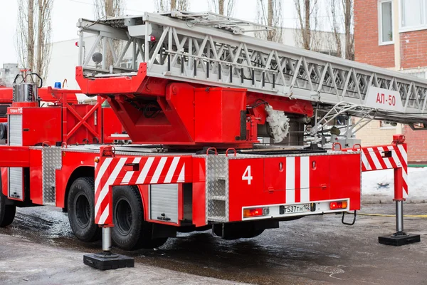 Máquina de protecção contra incêndios. Rússia, Ufa - Março 13 2016 . — Fotografia de Stock