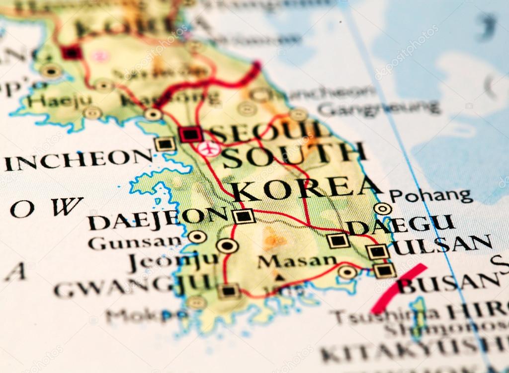Map  South Korea