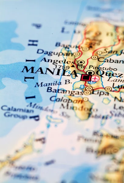 Mapa de Manila — Foto de Stock