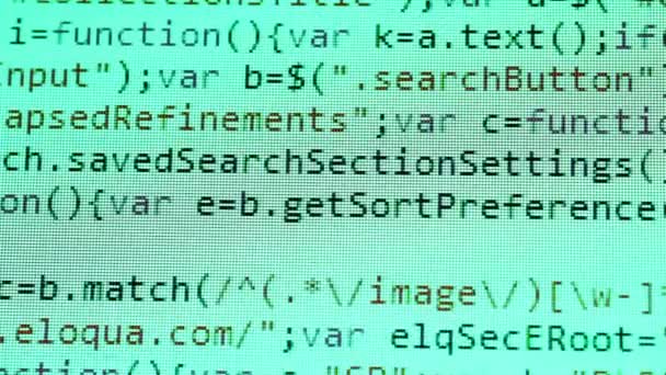 Компьютерные HTML-коды — стоковое видео