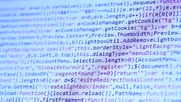 Комп'ютер Html-кодів — стокове відео