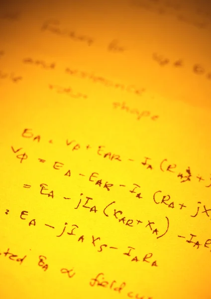 Mathematischer Text — Stockfoto