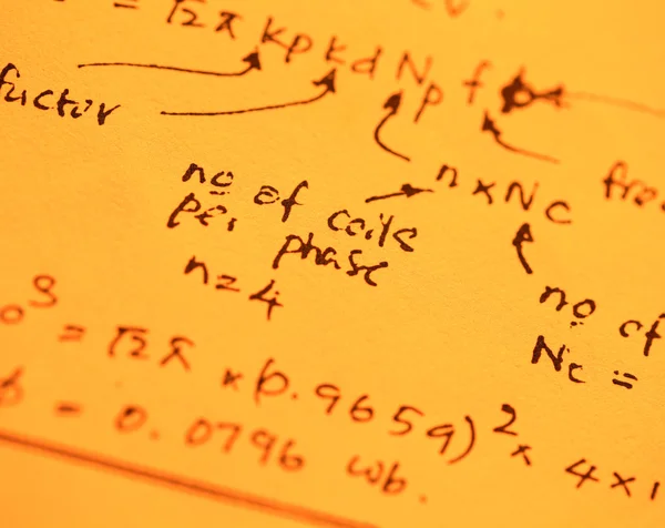 Testo matematico — Foto Stock