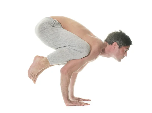 Man doing yoga — Stock Photo, Image