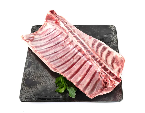 Cremagliera Agnello Davanti Sfondo Bianco — Foto Stock