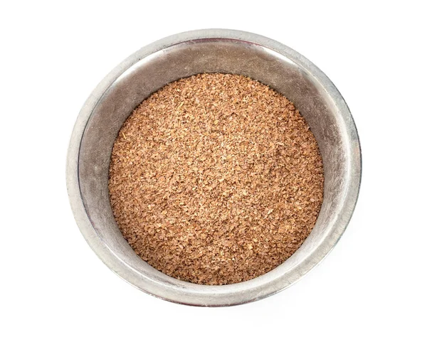 Beyaz arkaplan önünde tahıl kepeği