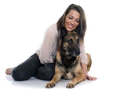 kadın ve malinois