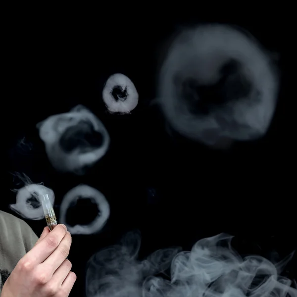 Electronic Cigarette Smoke — Stock Photo, Image