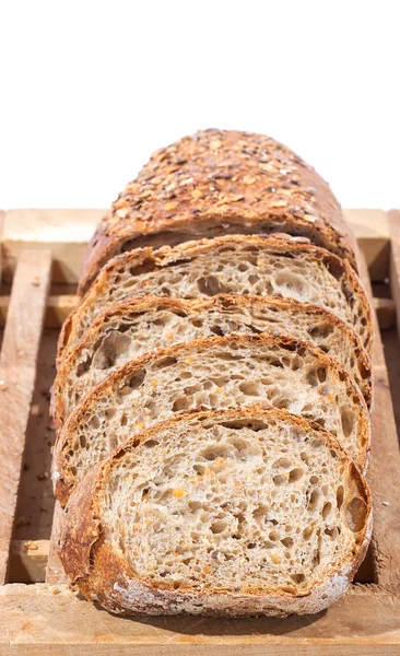 Gesneden volkorenbrood — Stockfoto