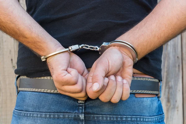 Man with Handcuffs — Stock Photo, Image