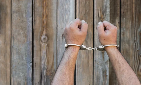 Man with Handcuffs — Stock Photo, Image