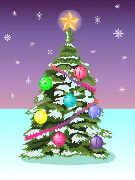 Zarif yılbaşı çam ağacı