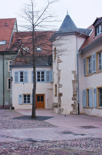 Główny plac w Mulhouse, Francja — Zdjęcie stockowe