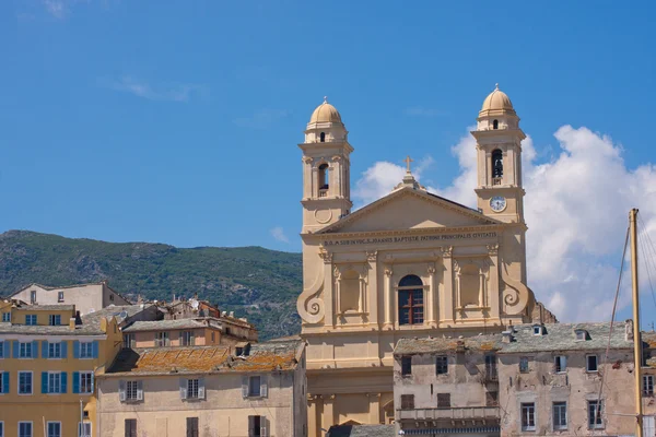 Bastia, Korsika kilisede Saint-Jean Saint-Jean-Baptiste — Stok fotoğraf