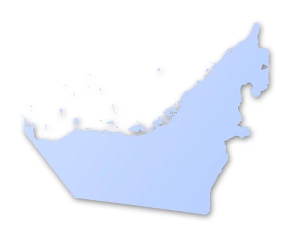 Birleşik Arap Emirlikleri Haritası — Stok fotoğraf