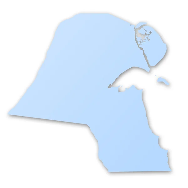 La mappa di Kuwait — Foto Stock