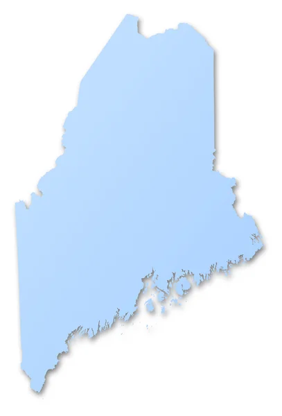 Kaart van de staat Maine — Stockfoto