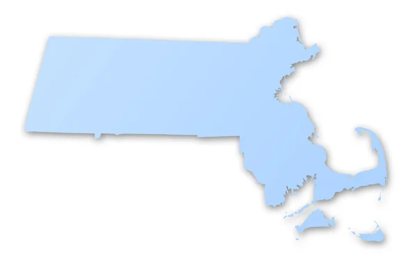 Map of the state of Massachusetts — Stock Photo, Image