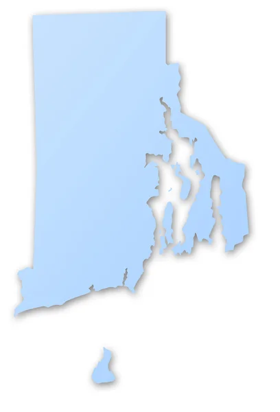 Rhode Adası haritası — Stok fotoğraf