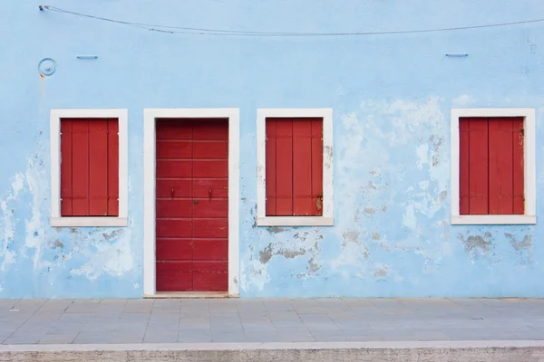 Fasad av Burano — Stockfoto