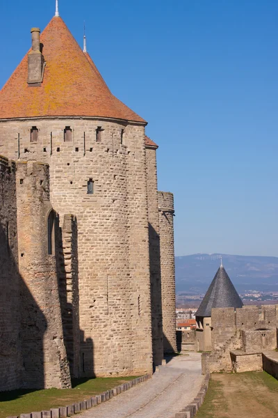 Ściana z Carcassonne — Zdjęcie stockowe