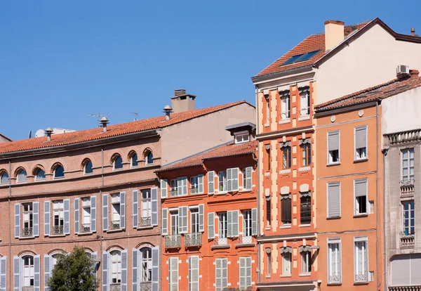 Fachadas de toulouse — Fotografia de Stock