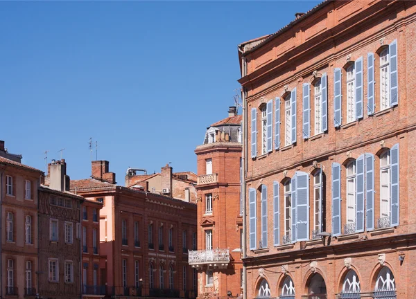 Fassaden von Toulouse — Stockfoto
