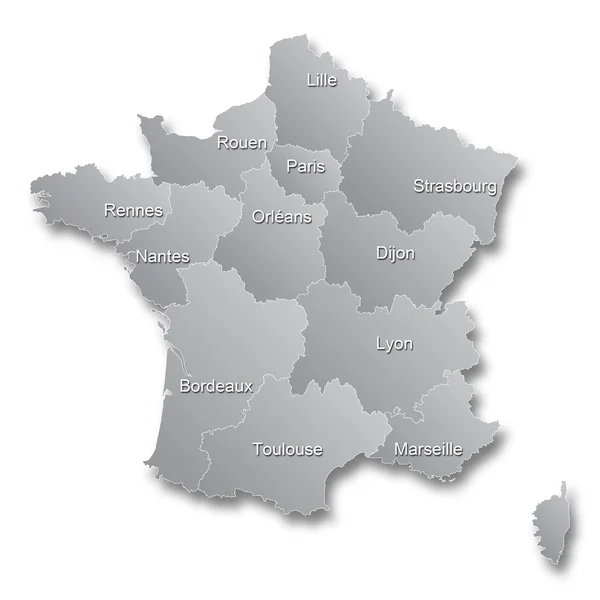 Nieuwe Franse territoriale hervormingen — Stockfoto