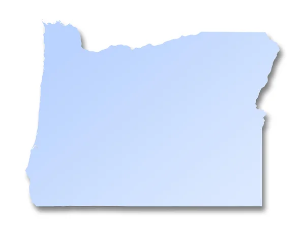 Map of Oregon — Stock Photo, Image