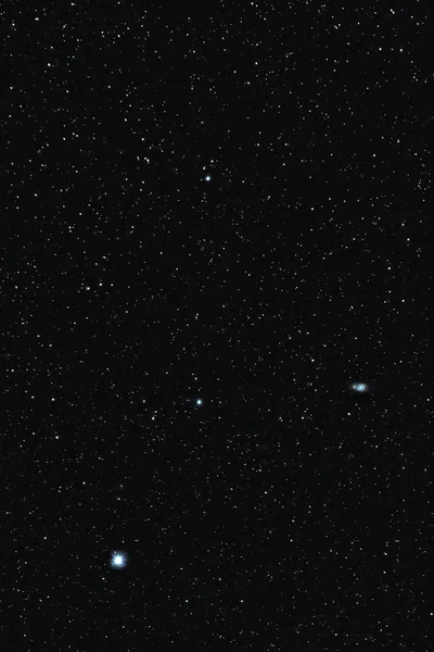 M51 Whirlpool Galaxy e Alkaid — Fotografia de Stock