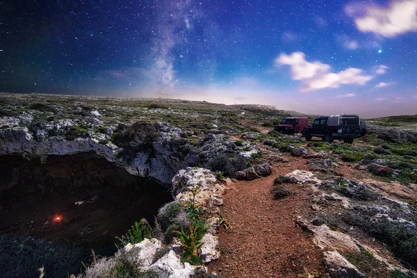 Camping por Land Rover — Foto de Stock