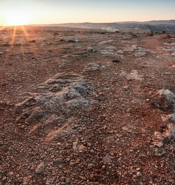 Марсианский рассвет — стоковое фото