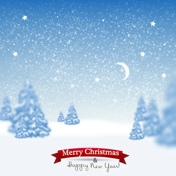 Hintergrund mit Weihnachtsbäumen — Stockvektor
