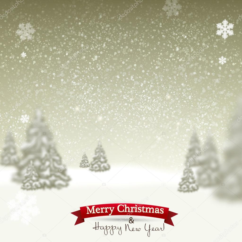 Background with Christmas trees