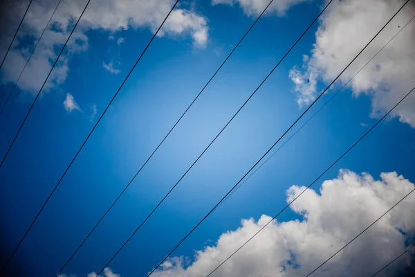 Eletricidade Maior Energia Mundo Posto Alta Tensão Torre Alta Tensão — Fotografia de Stock