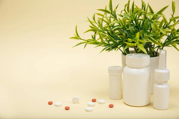 Background Blisters Pharmaceutical Pills Copy Spase — Stock Photo, Image