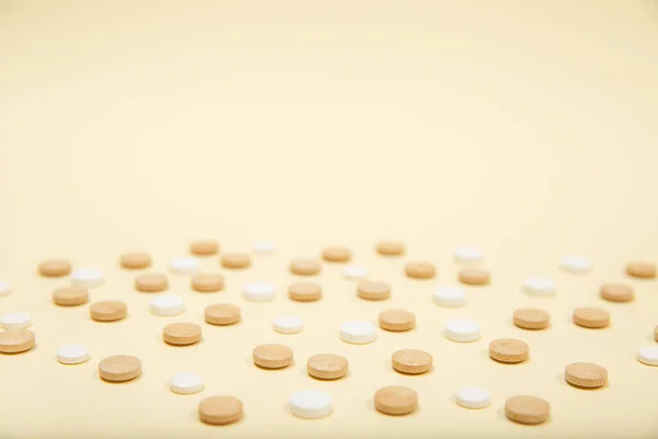 Una Foto Diferentes Medicamentos Tabletas Pastillas — Foto de Stock