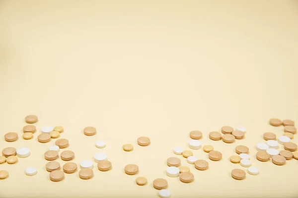 Una Foto Diversi Farmaci Compresse Pillole Mediche — Foto Stock