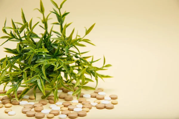 Una Foto Diferentes Medicamentos Tabletas Pastillas — Foto de Stock