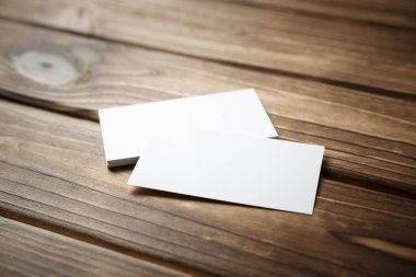 Kartvizitler boş. Renk arkaplan modeli. Düz Yat. metin için boşluk kopyala